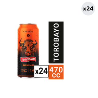 24x Cerveza Kunstmann Torobayo 5.0° Lata 470cc