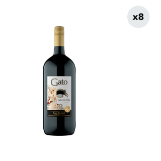 8x Cóctel de Vino Gato Selección Dulce 1.5L