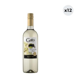 12x Cóctel de Vino Gato Selección Dulce Blanco 750cc