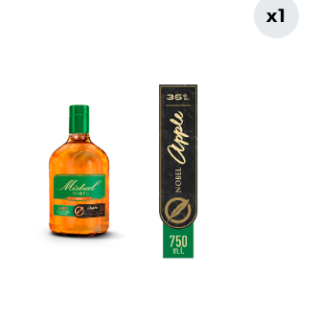 Pisco de Manzana Mistral Nobel Apple 35° 750 cc