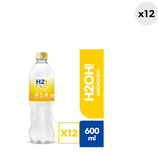 12x Bebida H2OH Limonchelo 600cc