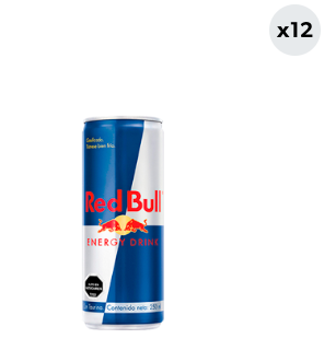 12x Bebida Energética Red Bull Tradicional 250cc